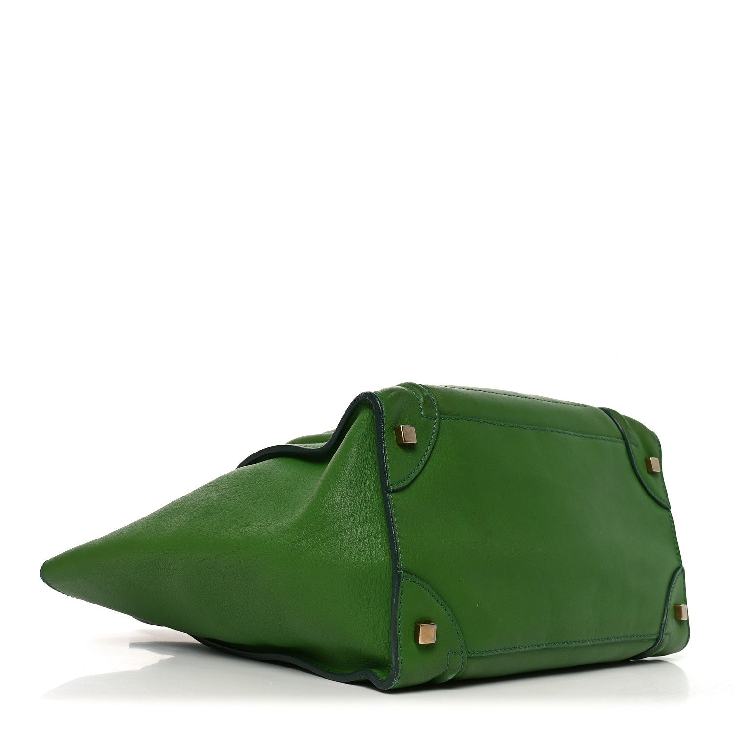 Celine Smooth Calfskin Mini Luggage Green 3 of 8