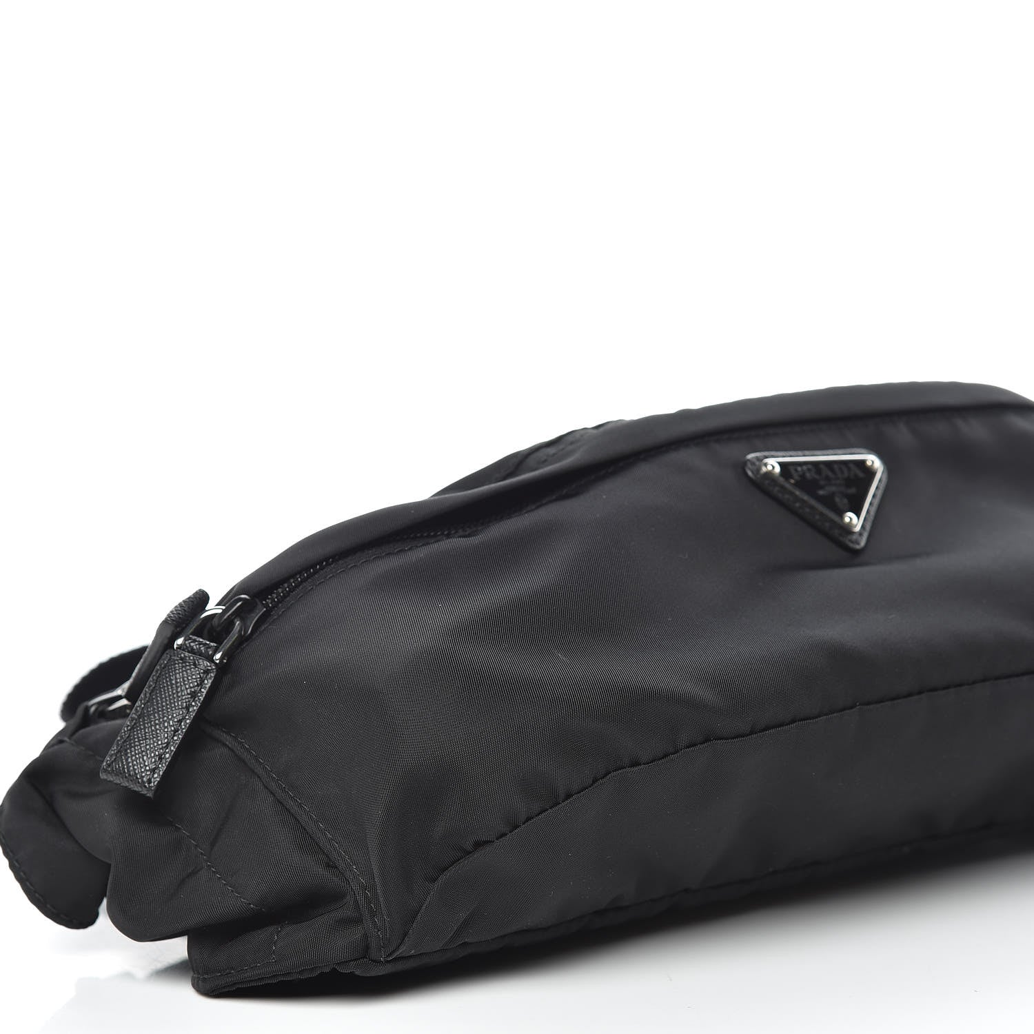 Prada Tessuto Nylon Saffiano Belt Bag Black 7 of 12