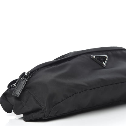 Prada Tessuto Nylon Saffiano Belt Bag Black 7 of 12