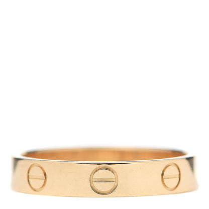 Cartier 18K Yellow Gold 3.5mm LOVE Wedding Band Ring 54 6.75 3 of 6