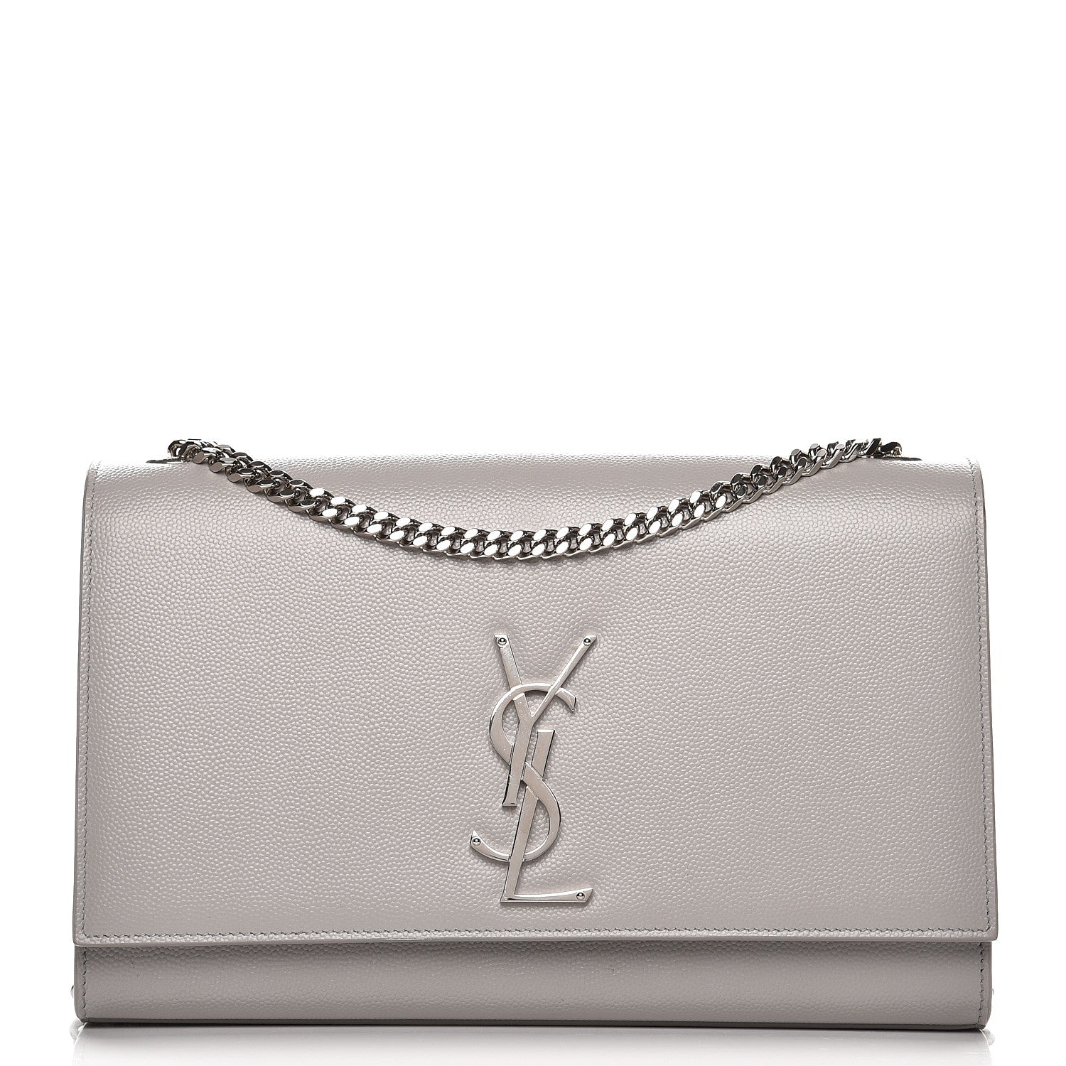 Saint Laurent Grain De Poudre Medium Classic Monogram Kate Satchel Souris 1 of 7
