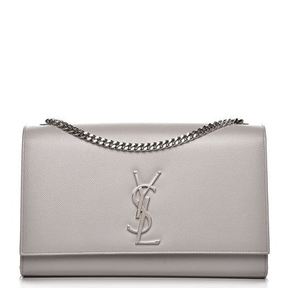 Saint Laurent Grain De Poudre Medium Classic Monogram Kate Satchel Souris 1 of 7