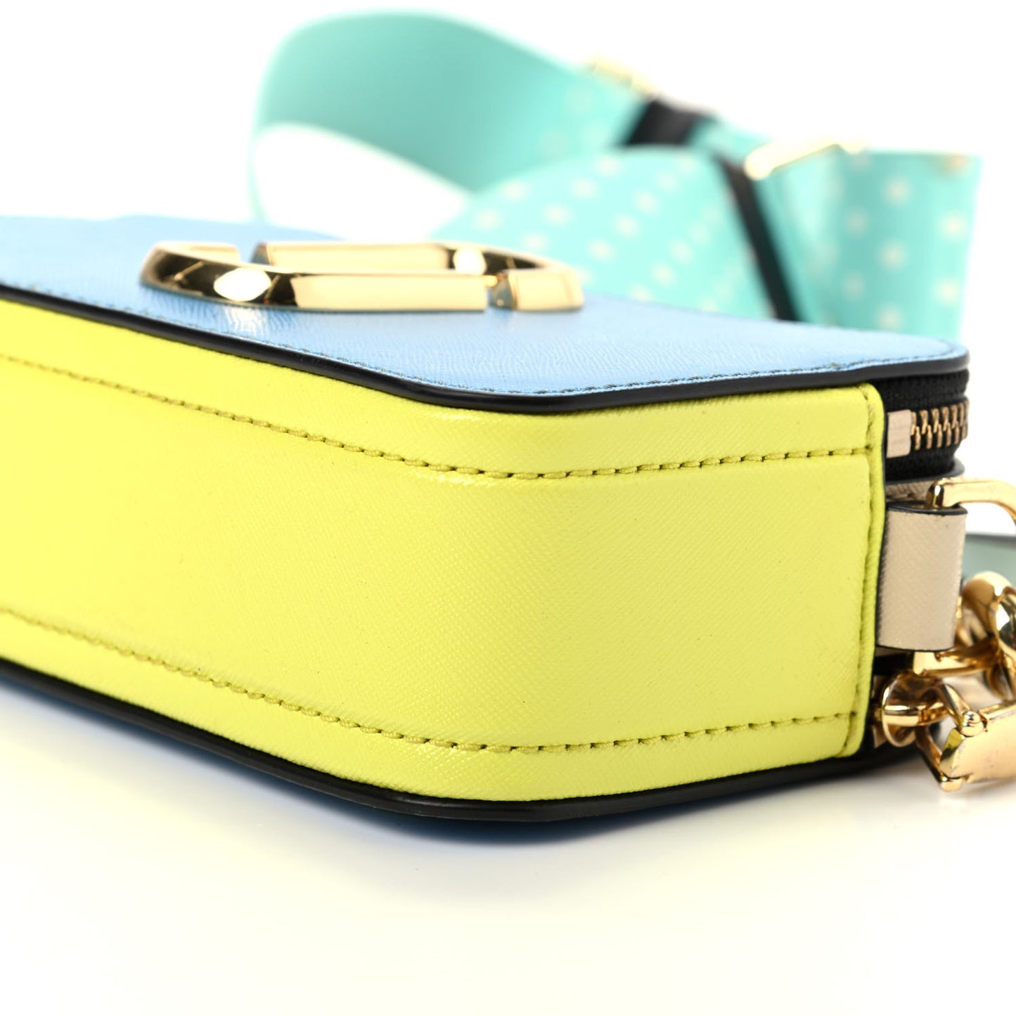 Saffiano Small Snapshot Camera Bag Aquaria Multi