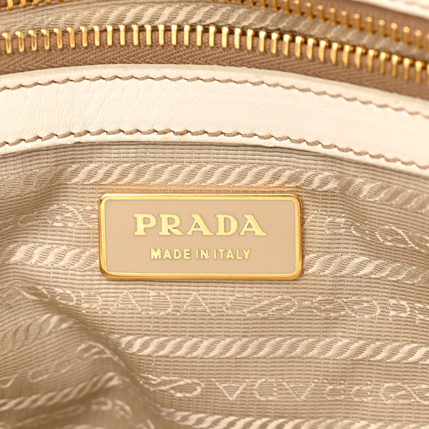 Prada Nappa Gaufre Shopping Satchel White 6 of 28
