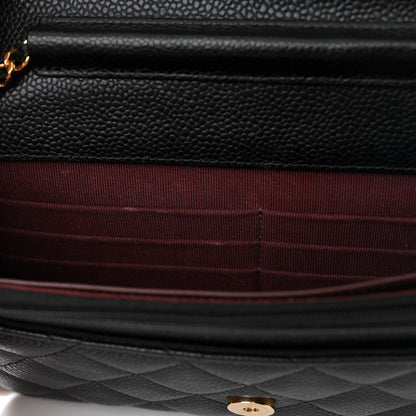 Chanel Caviar Quilted Wallet on Chain WOC Black 12 of 14