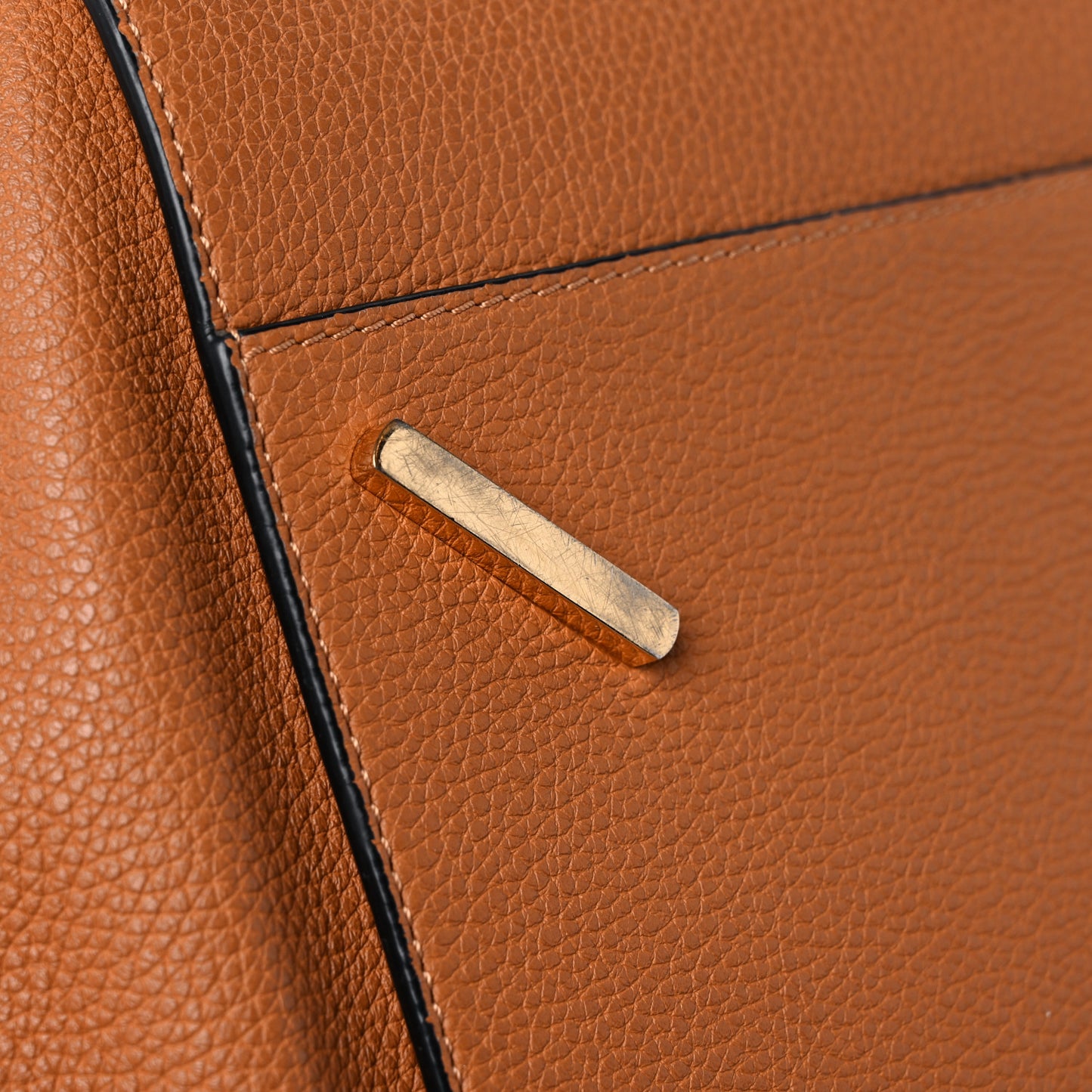 Calfskin Medium Hammock Shoulder Bag Light Caramel