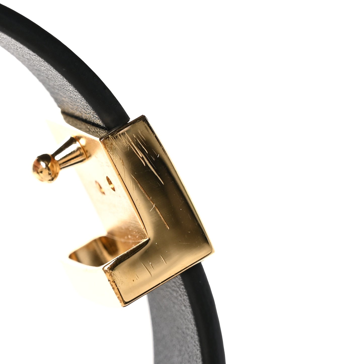 Calfskin Embossed LV Initiales Belt 80 32 Black