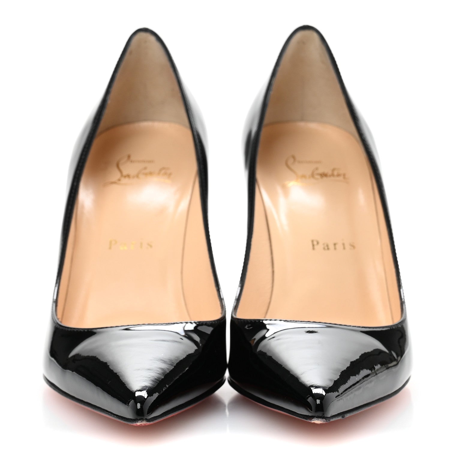 Christian Louboutin Patent Decollete 554 85 Pumps 36.5 Black 3 of 8