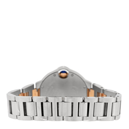 Cartier Stainless Steel 18K Pink Gold Diamond 33mm Ballon Bleu De Cartier Automatic Watch Champagne 3 of 4