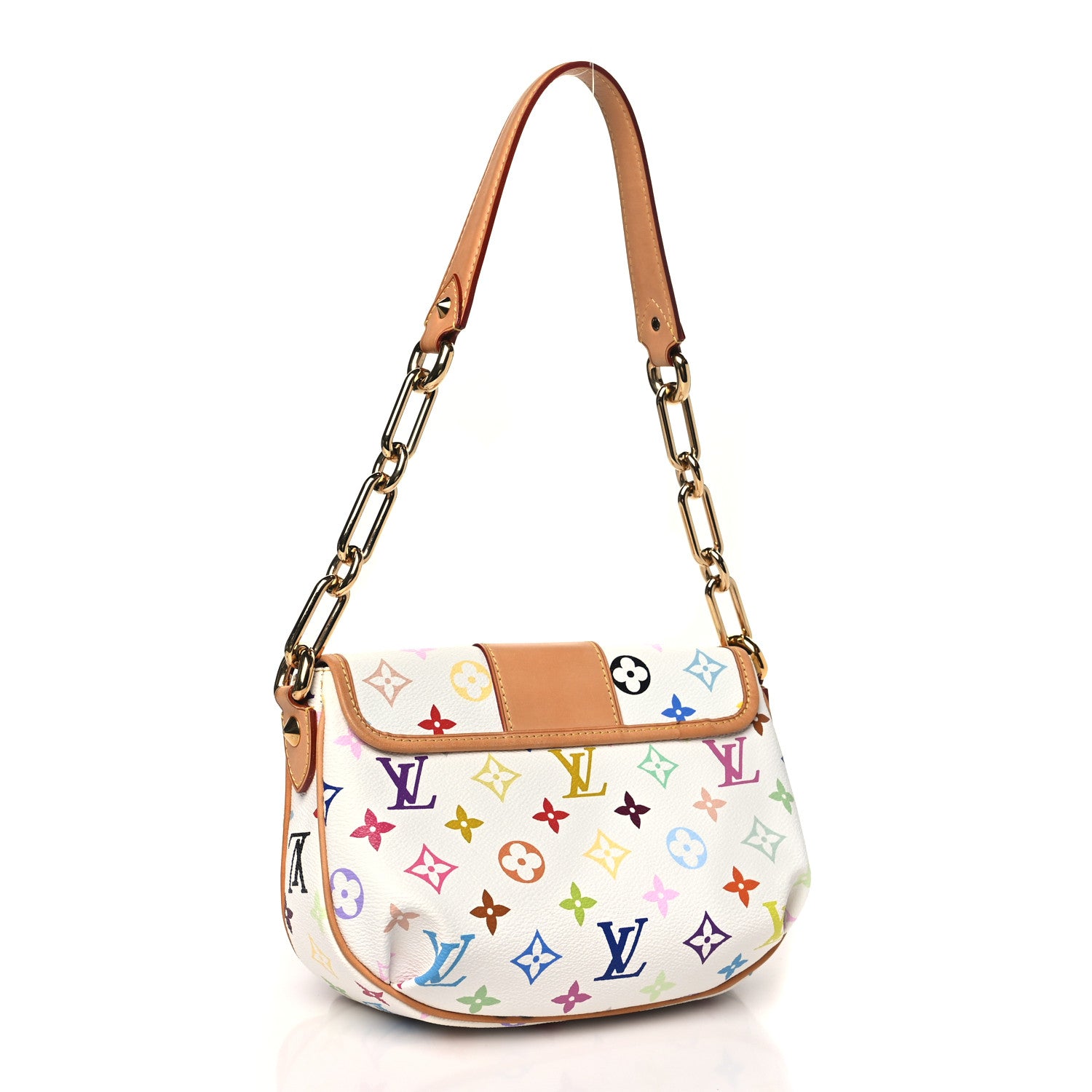 Louis Vuitton Monogram Multicolor Patti White 3 of 9