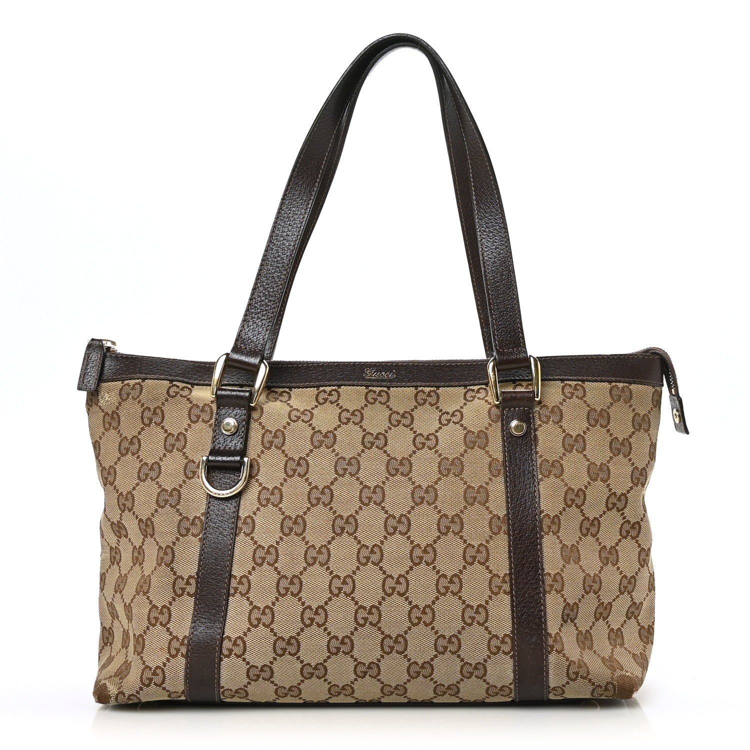 Gucci Monogram Medium Abbey Tote Brown 1 of 12