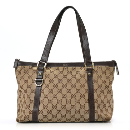 Gucci Monogram Medium Abbey Tote Brown 1 of 12
