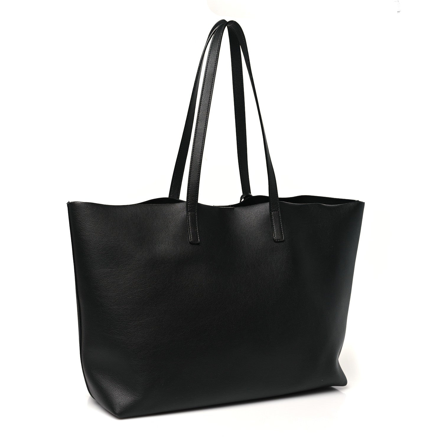 Saint Laurent Calfskin Large Shopping Tote Black 4 of 10