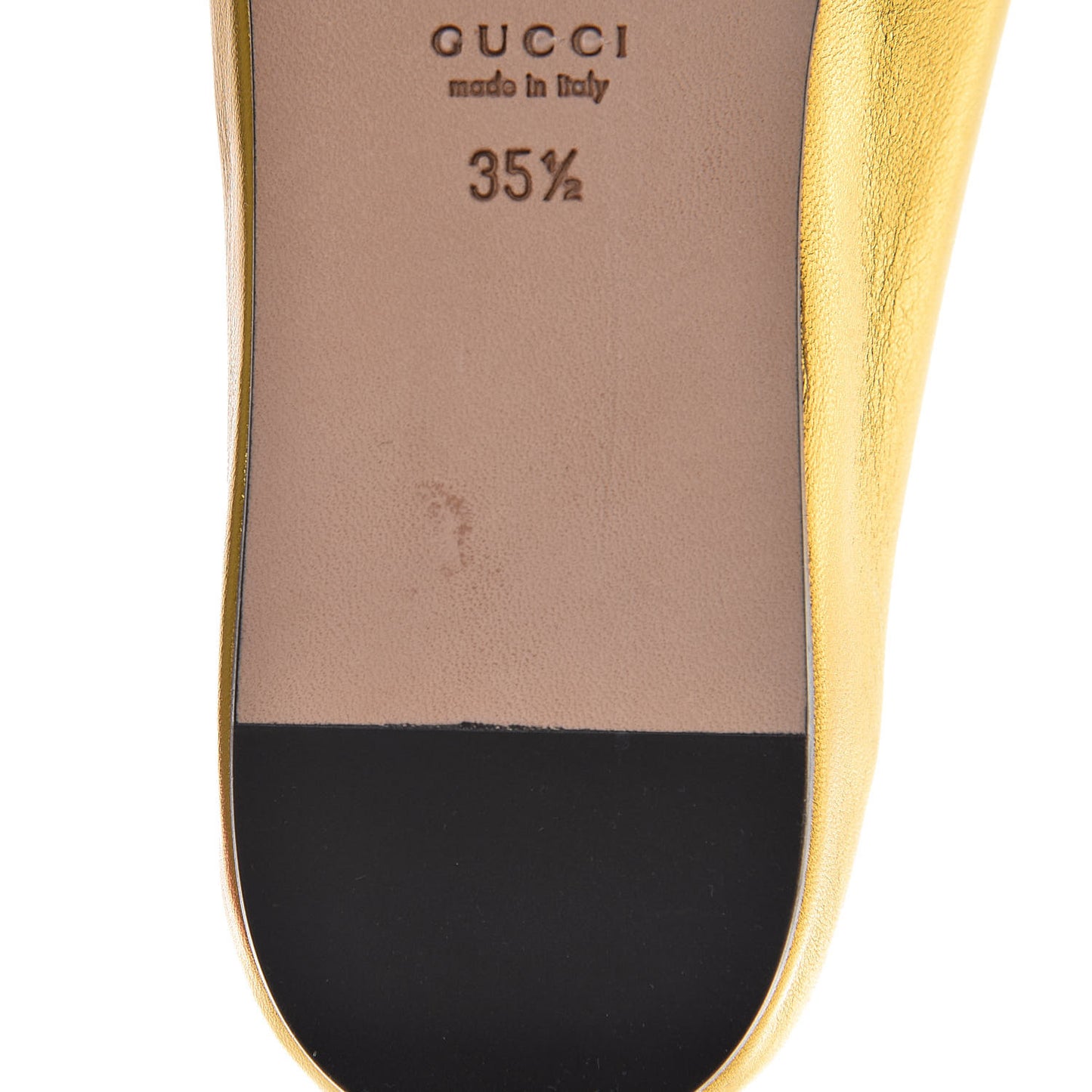 Metallic Nappa Patent Hannelore Detachable Platform Sandals 35.5 Gold