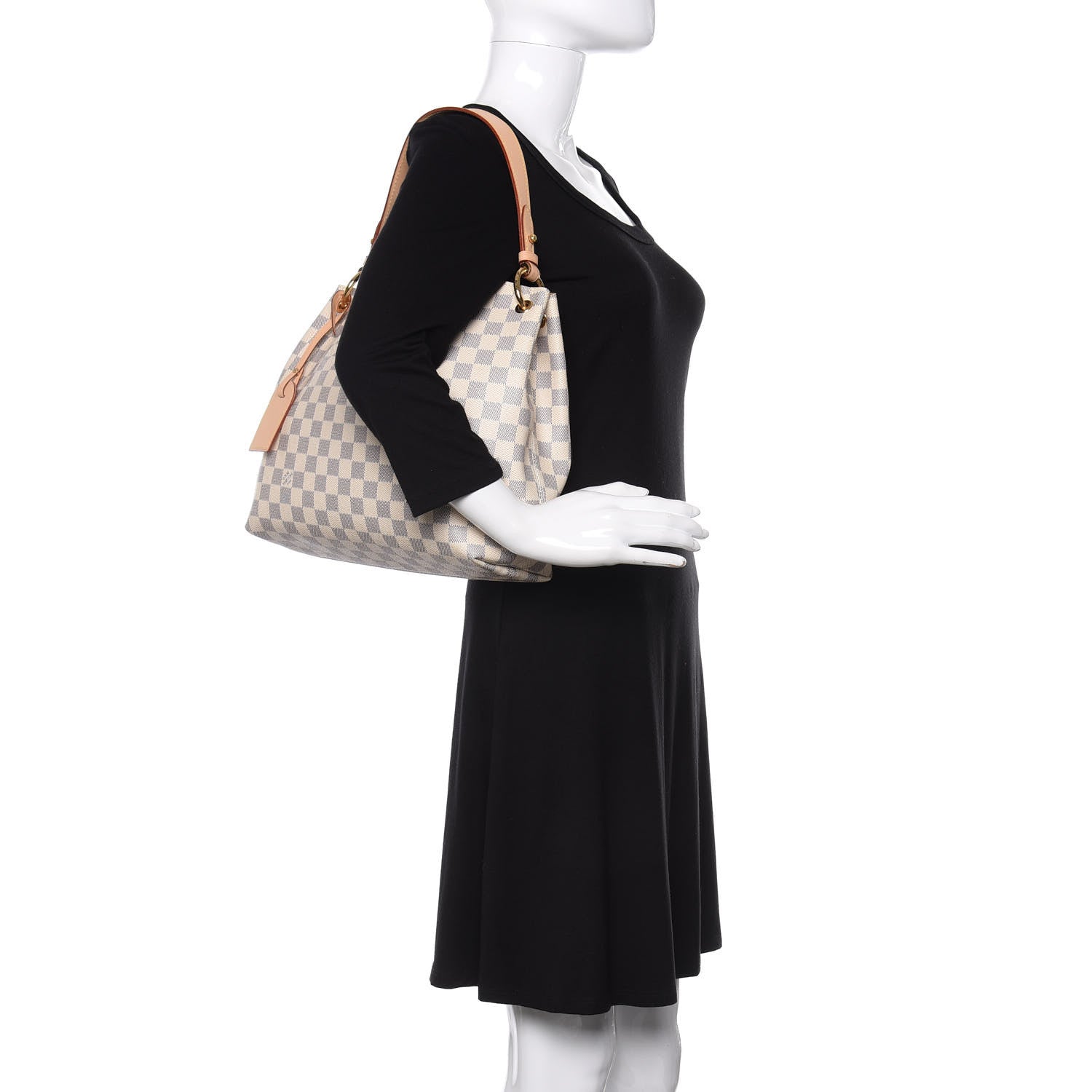 Louis Vuitton Damier Azur Graceful PM Beige 2 of 10