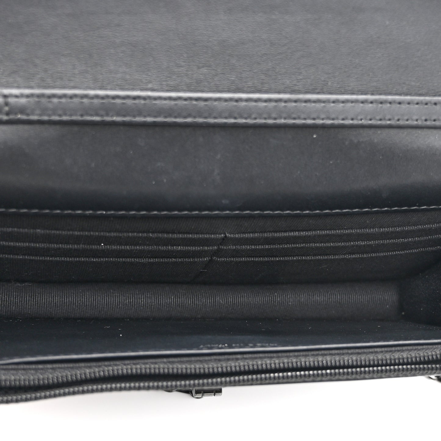 Aged Calfskin Chevron Quilted Reissue Wallet On Chain WOC So Black