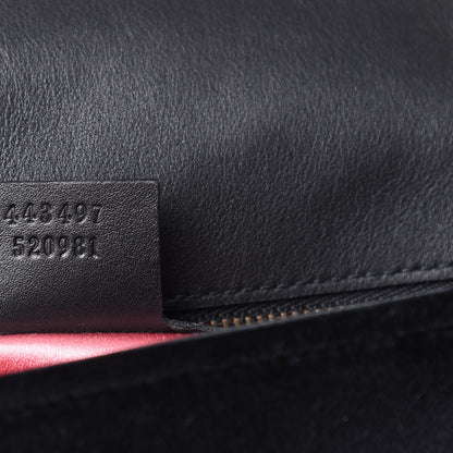 Gucci Velvet Matelasse Marquise Crystals Embroidered Small GG Marmont Shoulder Bag Black 7 of 10