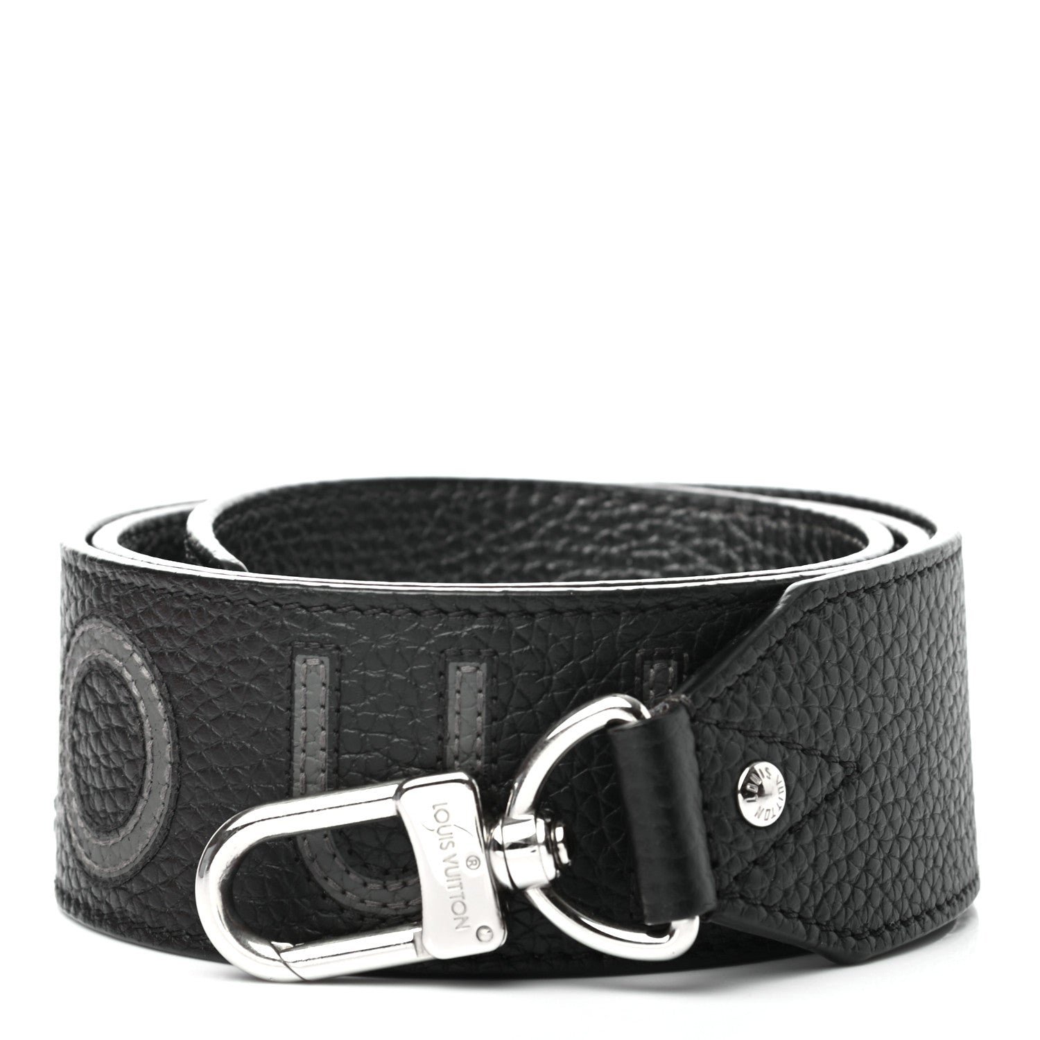 Louis Vuitton Taurillon Bandouliere Shoulder Strap Black 1 of 5