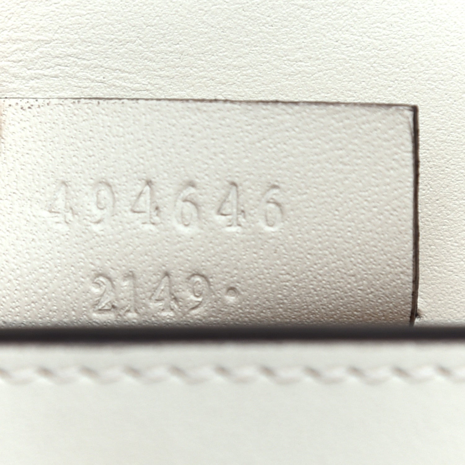 Gucci Calfskin Super Mini Sylvie Chain Shoulder Bag White 9 of 9