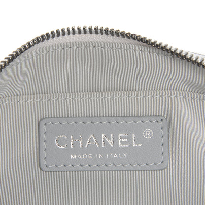 Chanel Metallic Grained Calfskin Quilted Casual Rock Waist Bag Silver 6 of 7