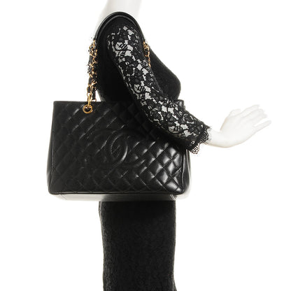 Chanel Caviar Quilted Grand Shopping Tote GST Black 2 of 7