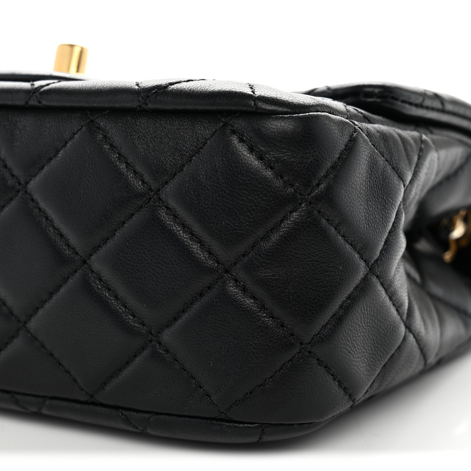 Chanel Lambskin Quilted Mini Pearl Crush Flap Black 10 of 11