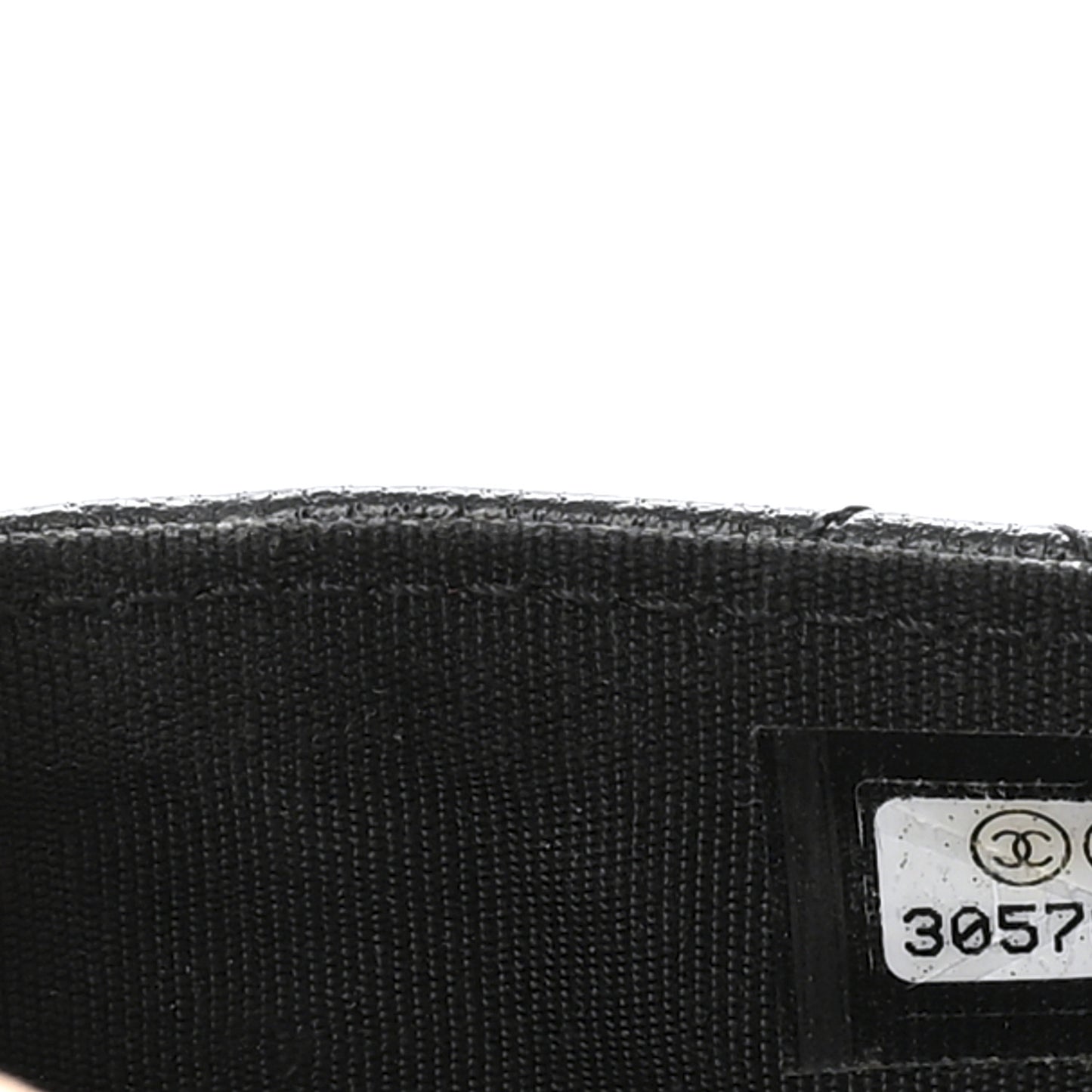 Shiny Goatskin Quilted Chanel 19 Flap Card Holder Black
