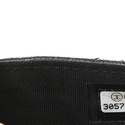 Chanel Shiny Goatskin Quilted Chanel 19 Flap Card Holder Black 7 of 7