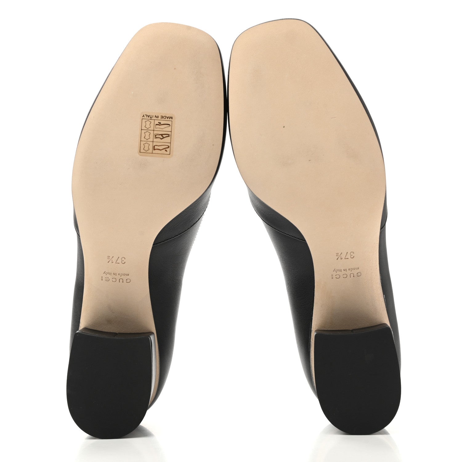 Gucci Calfskin Horsebit Loafer 37.5 Black 5 of 9