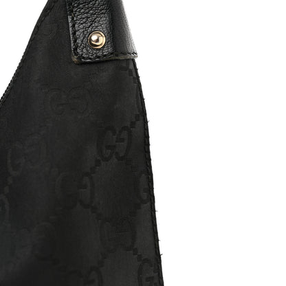 Gucci Nylon Monogram Small Hobo Black 12 of 16