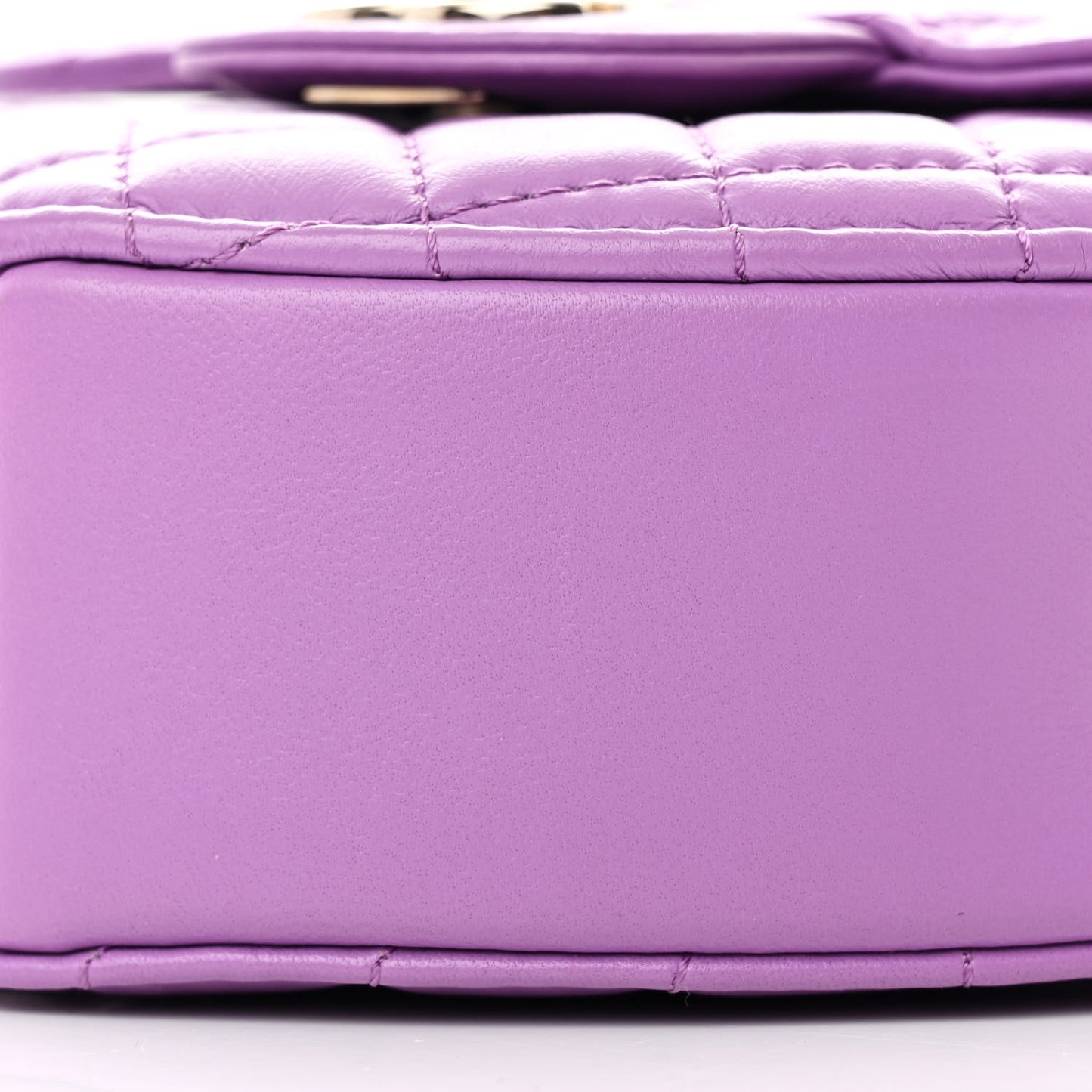 Lambskin Quilted CC In Love Heart Bag Purple
