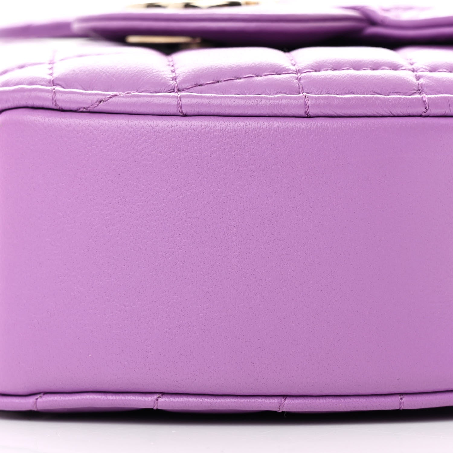 Chanel Lambskin Quilted CC In Love Heart Bag Purple 10 of 10