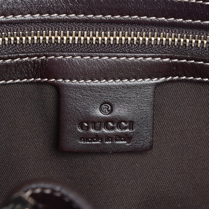 Gucci Calfskin Large Britt Shoulder Bag Dark Brown 6 of 7