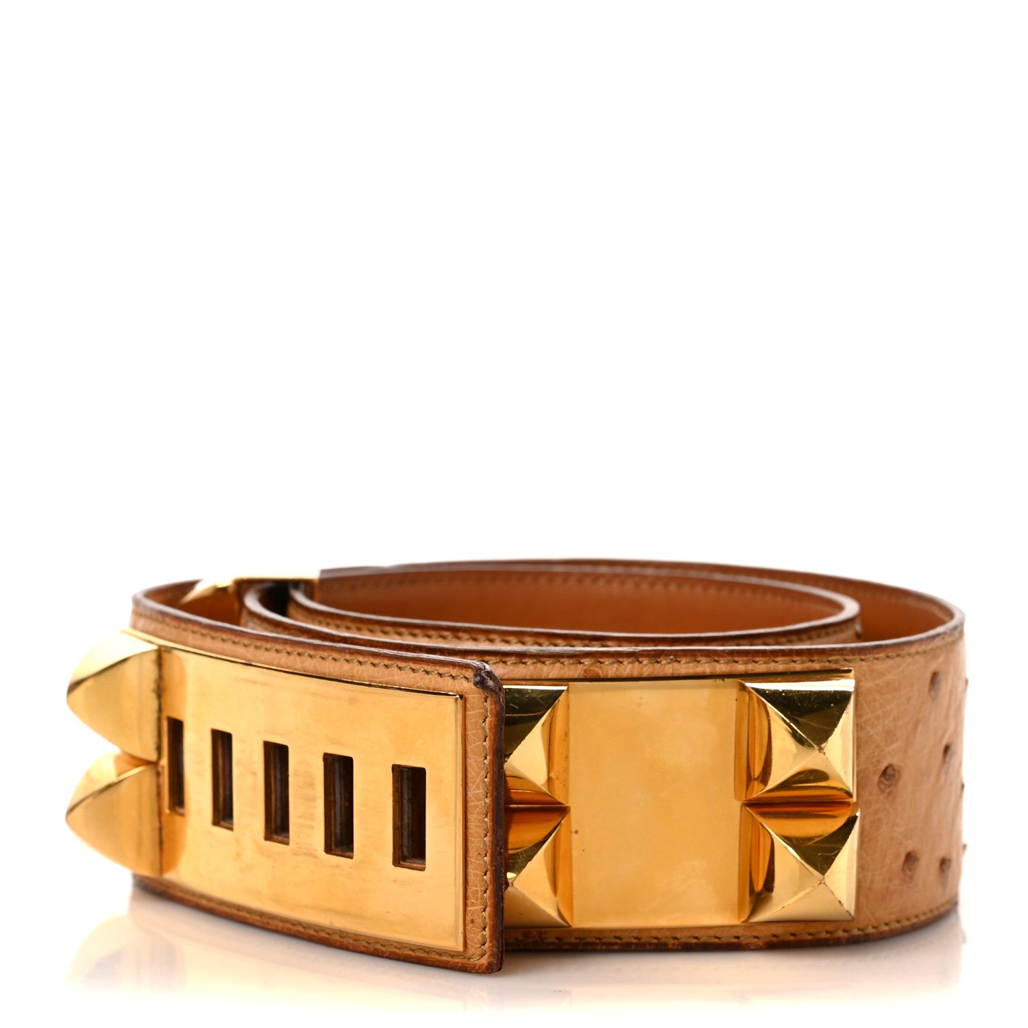 Hermes Ostrich 45mm Collier De Chien CDC Belt 70 2 of 5