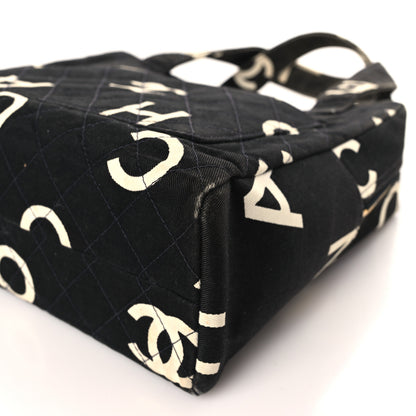 Chanel Denim CC Logo Top Handle Black 9 of 10