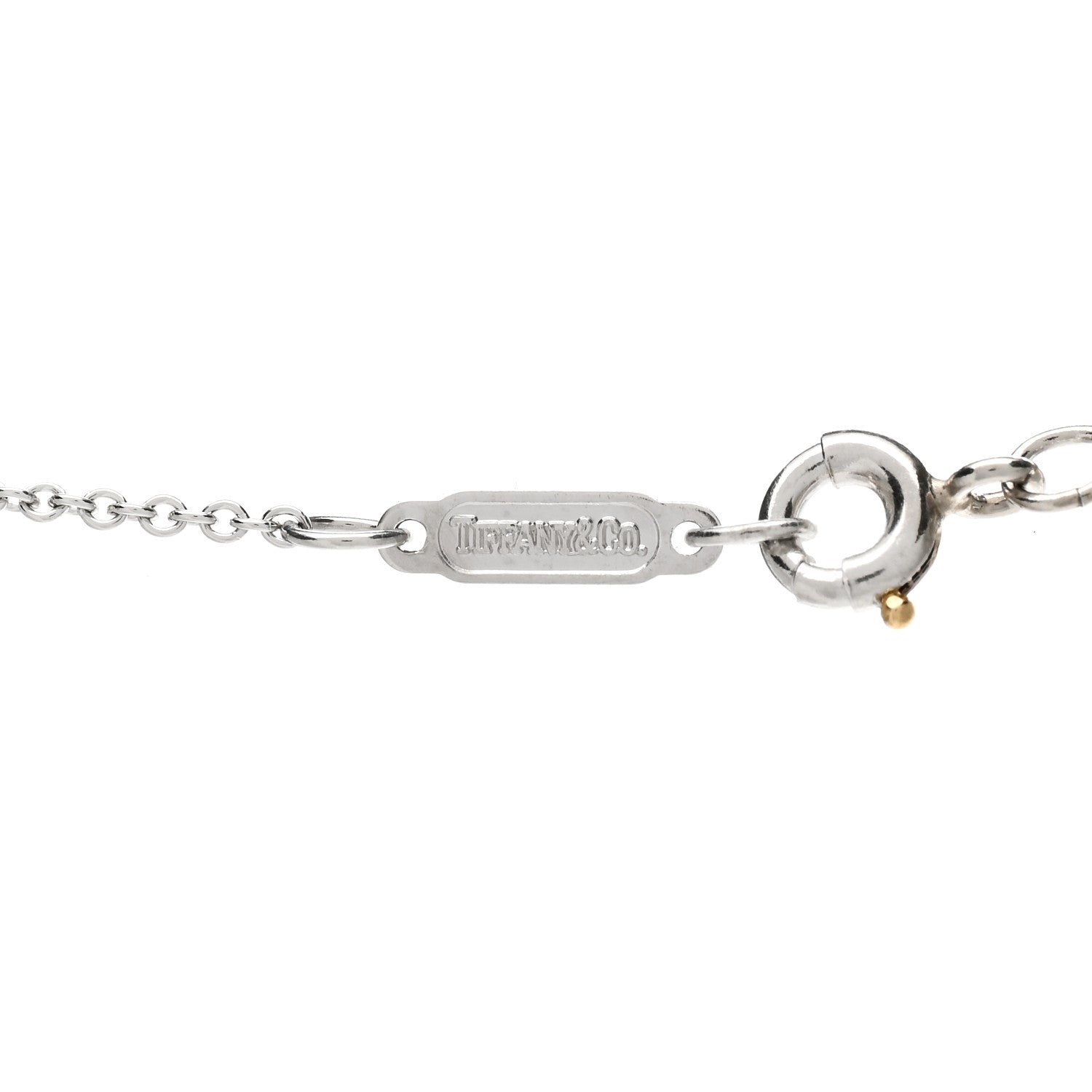 Tiffany Platinum Diamond Small Cross Pendant Necklace 3 of 4