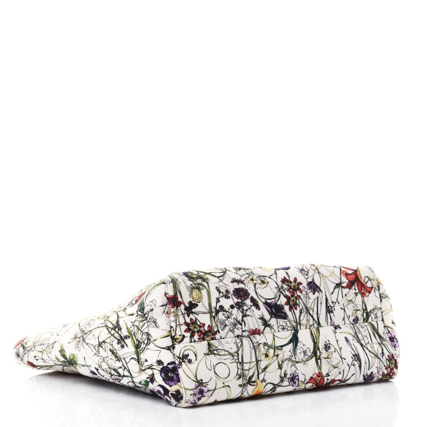 Canvas Childrens Floral Print Tote White