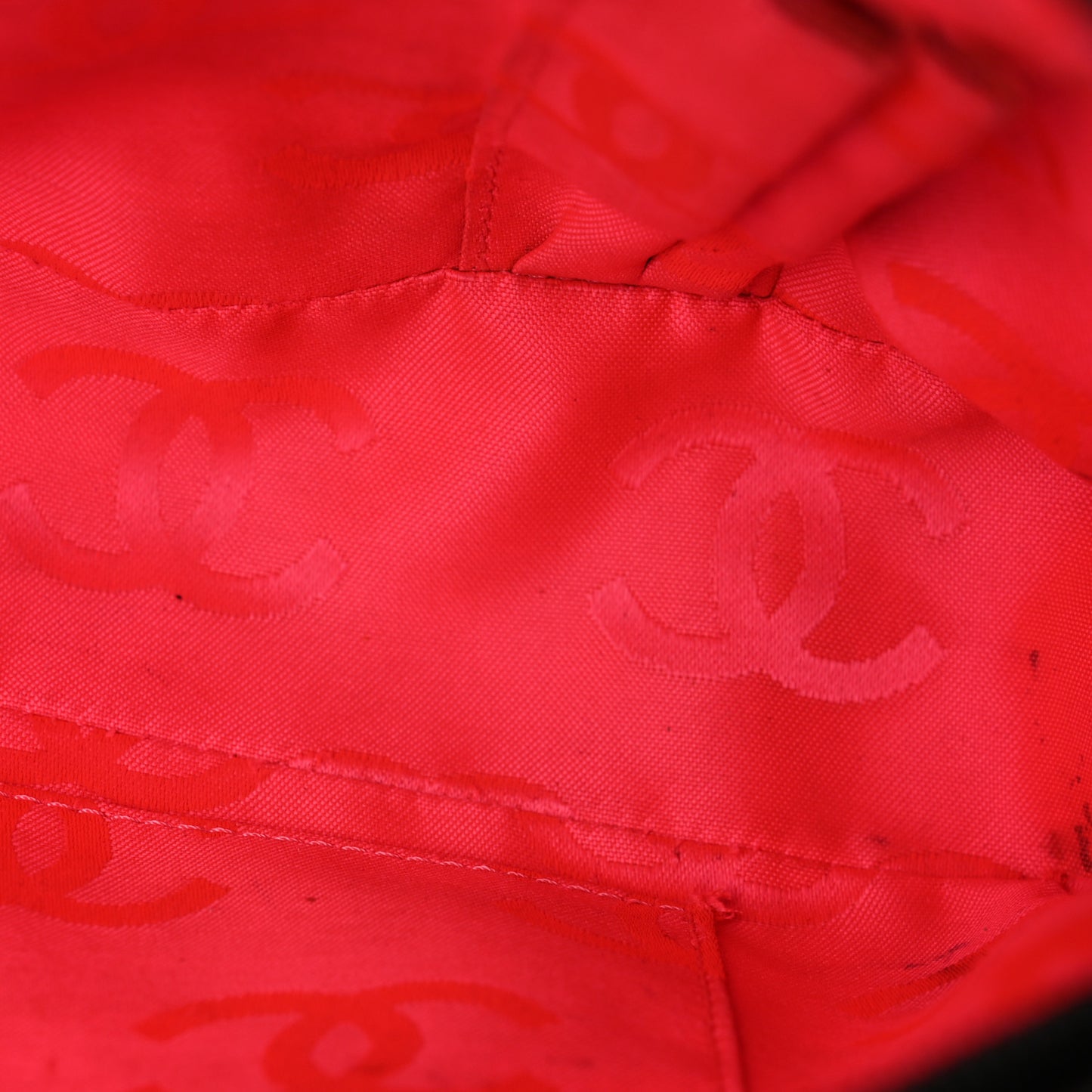 Calfskin Quilted Cambon Camera Bag Black