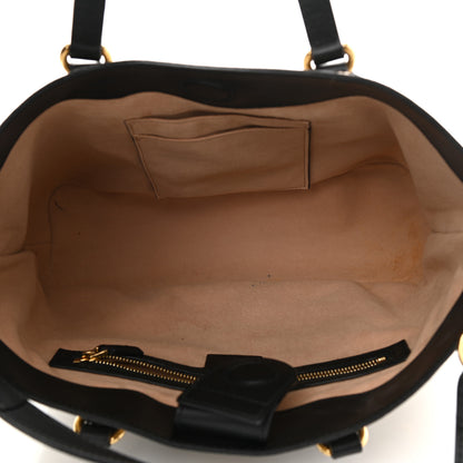 Gucci Soft GG Supreme Monogram Bees Small Crossbody Tote Beige Oro Black 5 of 13