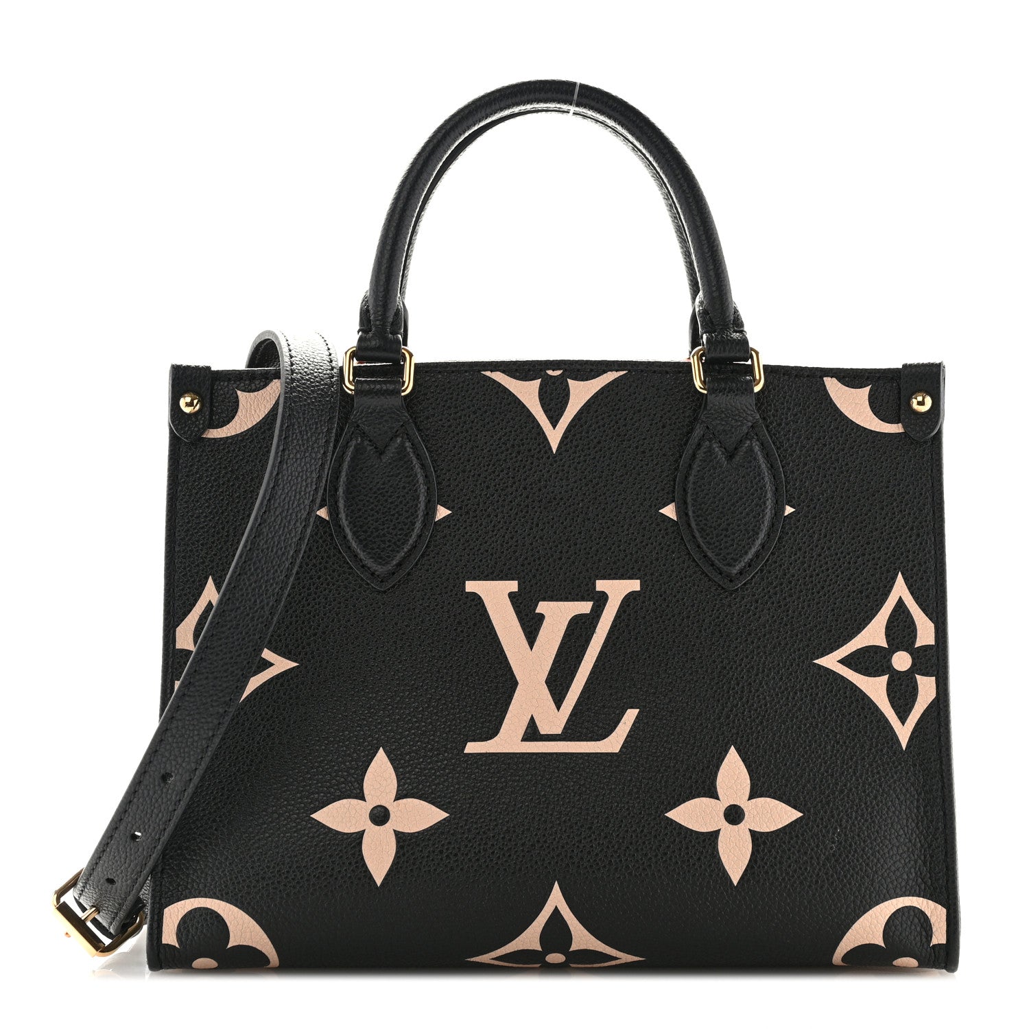 Louis Vuitton Empreinte Monogram Giant Onthego PM Black Beige 1 of 10