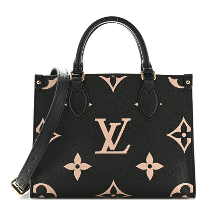 Louis Vuitton Empreinte Monogram Giant Onthego PM Black Beige 1 of 10