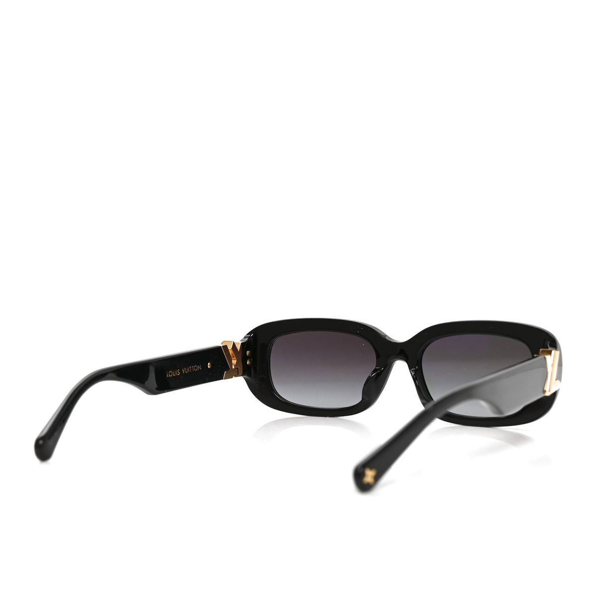 Acetate LV GO-14 Oval Sunglasses Z3013U Black