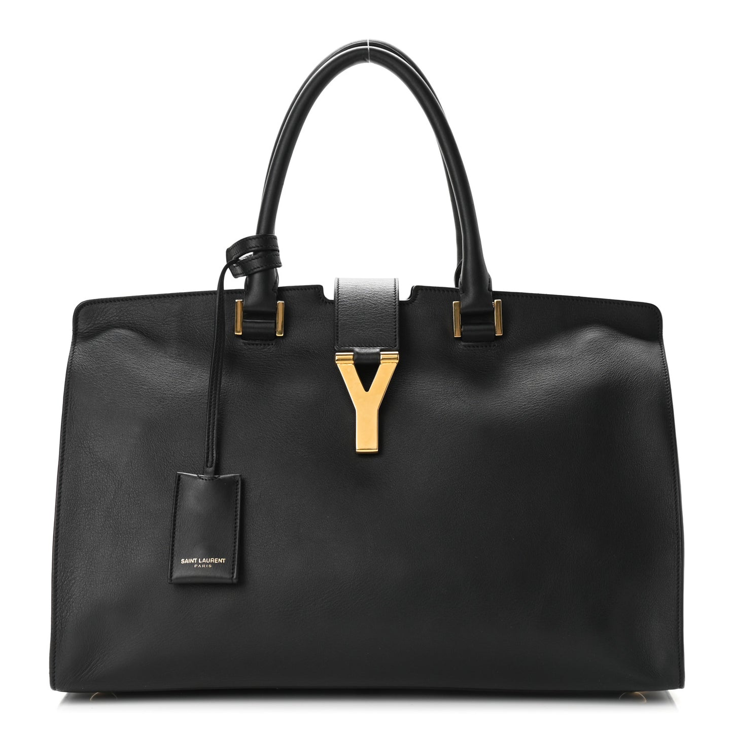 Calfskin Medium Classic Y Cabas Black