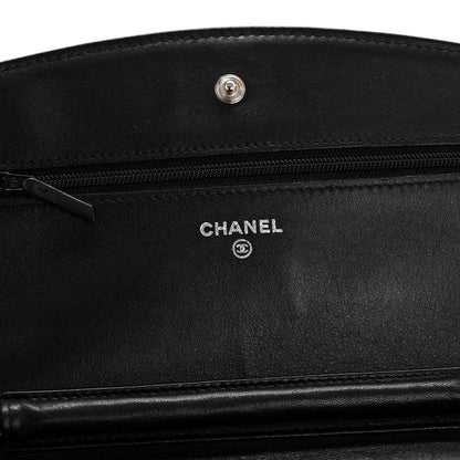 Chanel Caviar Sevruga Wallet on Chain WOC Black 6 of 13