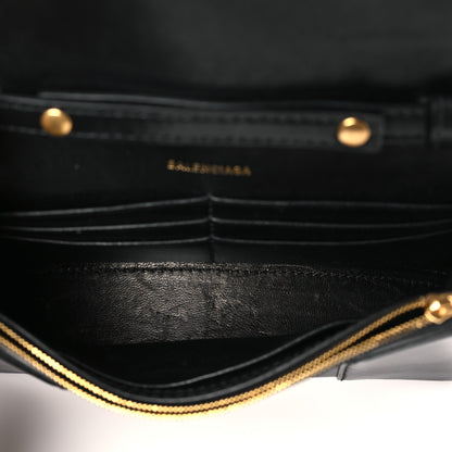 Balenciaga Shiny Box Calfskin Hourglass Chain Bag Black 5 of 8