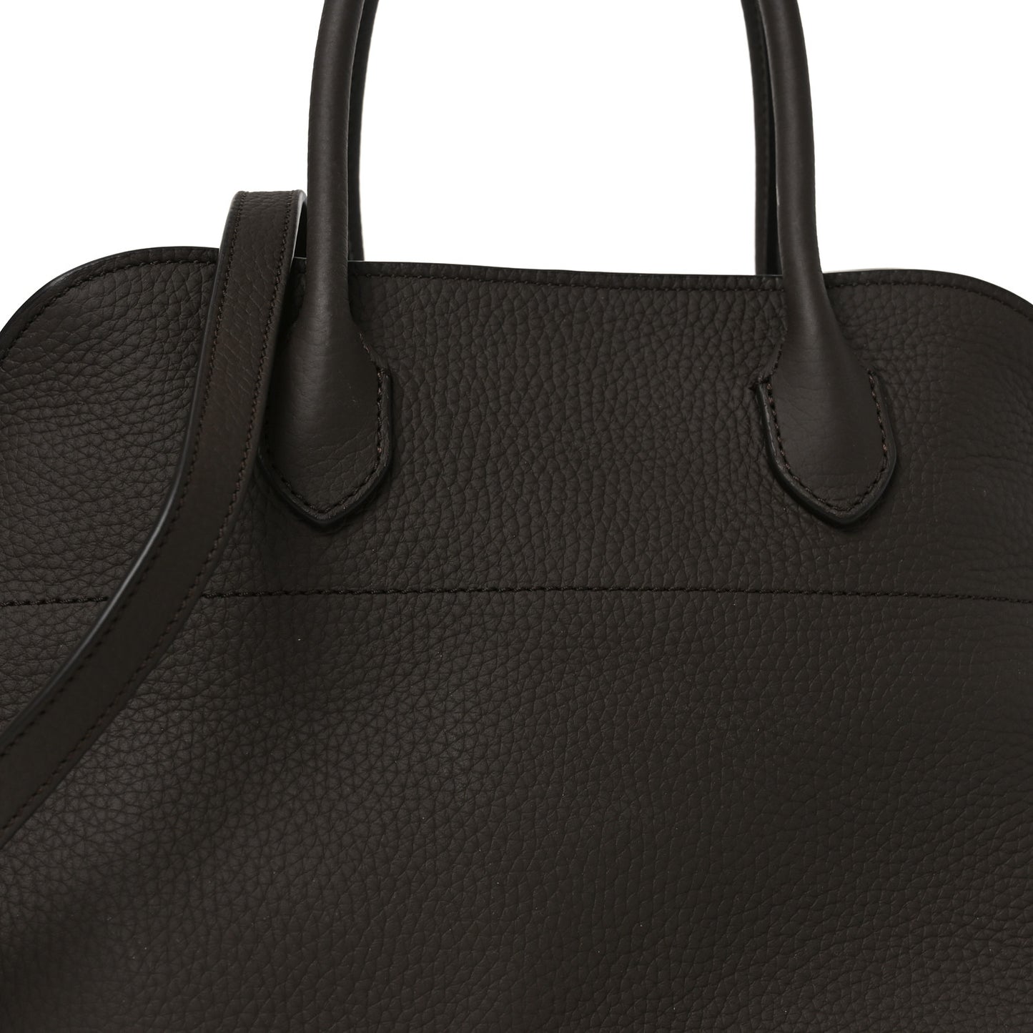 Matte Grained Calfskin Soft Margaux 12 Dark Chocolate