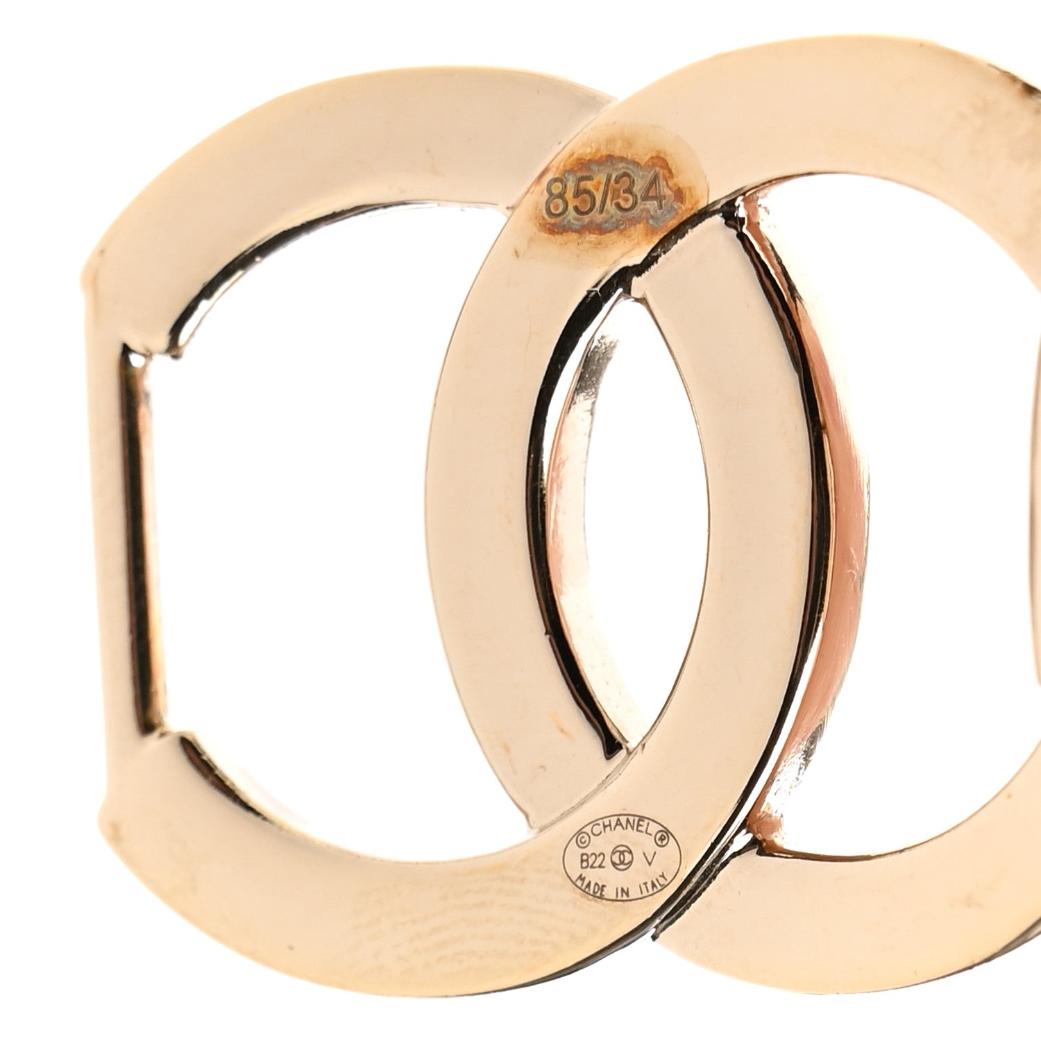 Chanel Lambskin CC Pearl Chain Belt 85 34 Black 3 of 4