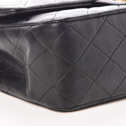 Chanel Lambskin Quilted Medium Double Flap Black 9 of 13