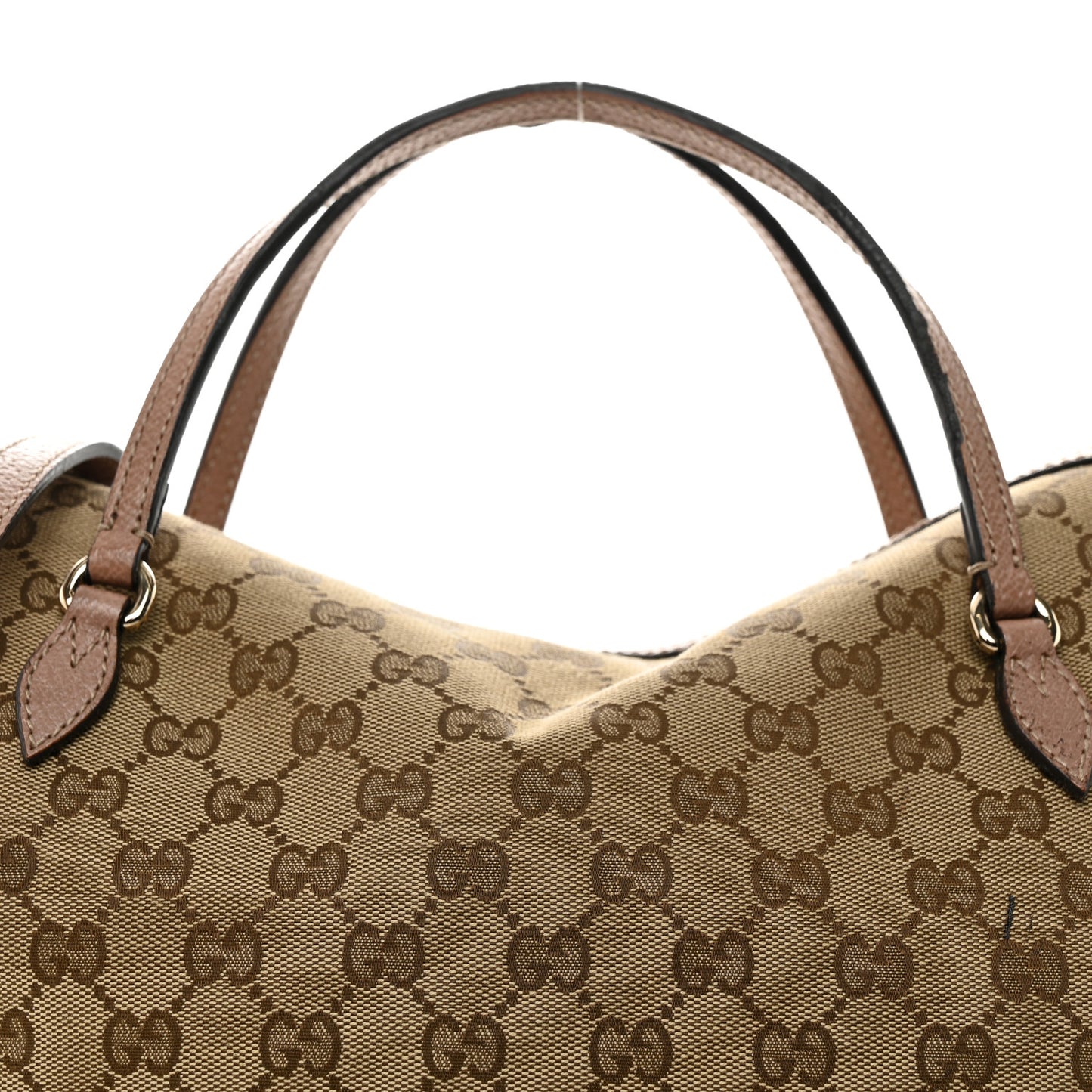 Monogram Medium Bree Foldover Tote Beige Soft Pink