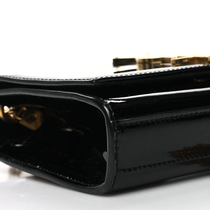 Saint Laurent Patent Small Classic Monogram Kate Tassel Satchel Black 7 of 11